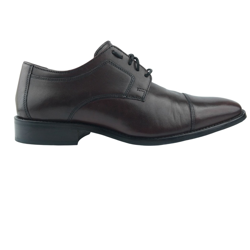 J. Murphy Johnston & Murphy Dress Shoes Mens‎ 9.5M Burgundy Cap Toe Leather
